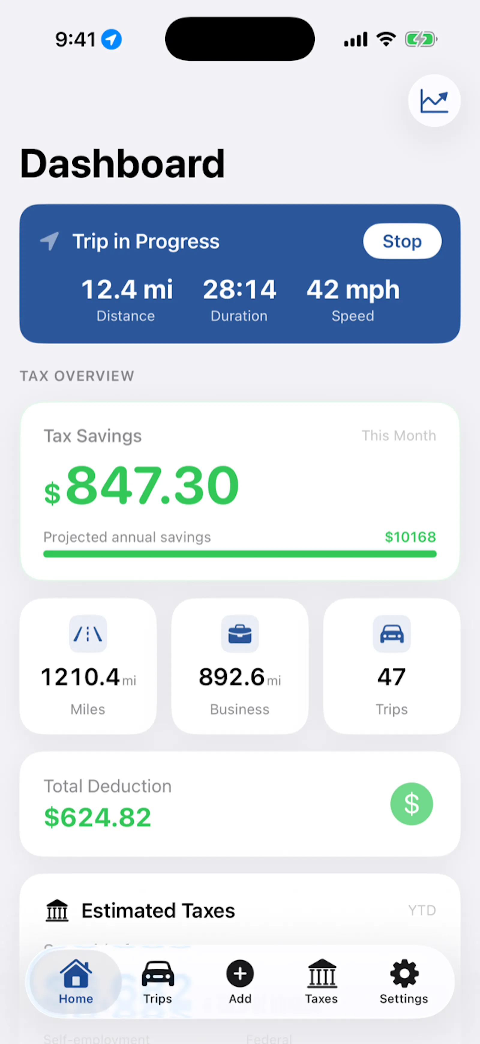 TaxMiles screenshot 2