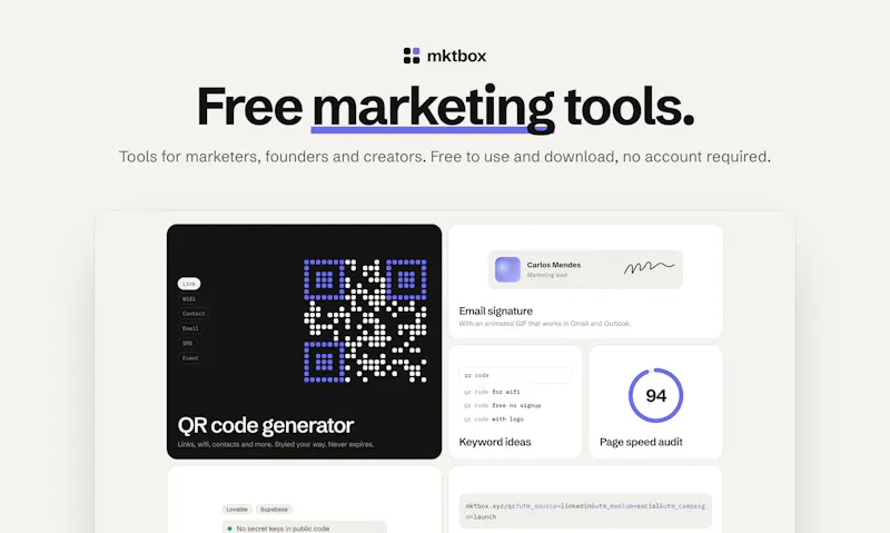 Marketing in a box screenshot 2