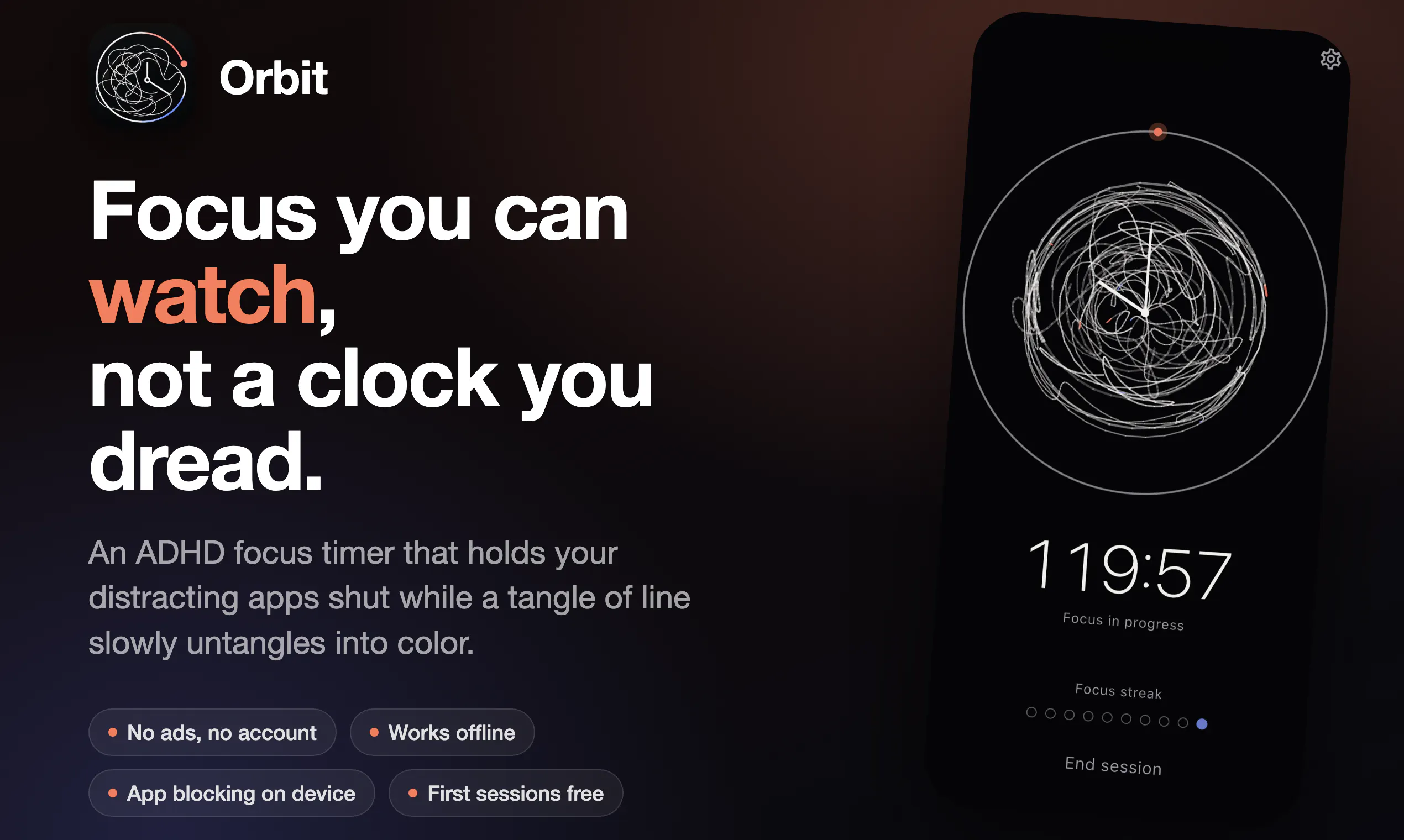 Orbit: ADHD Time Tracker gallery image