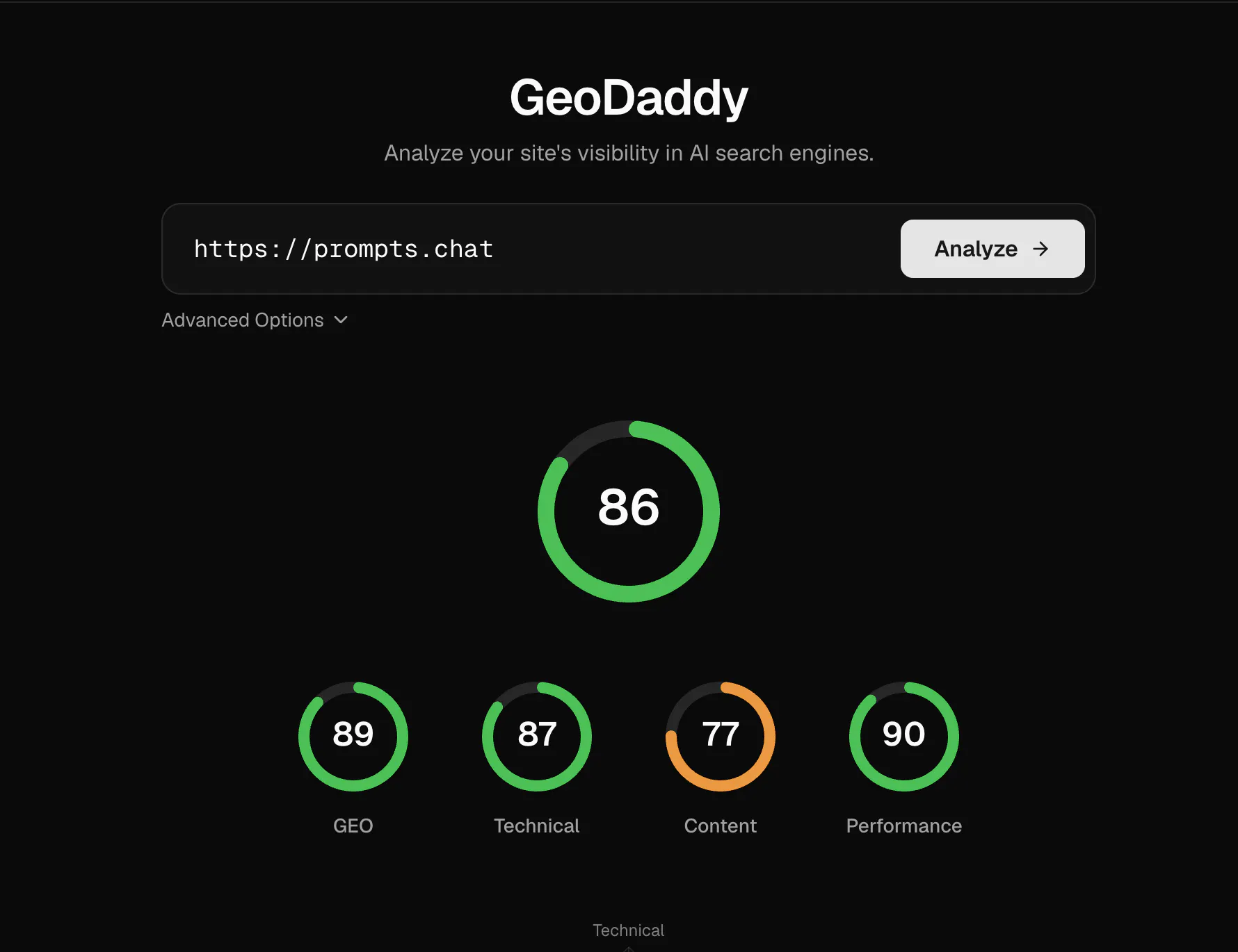 Banner del producto GeoDaddy