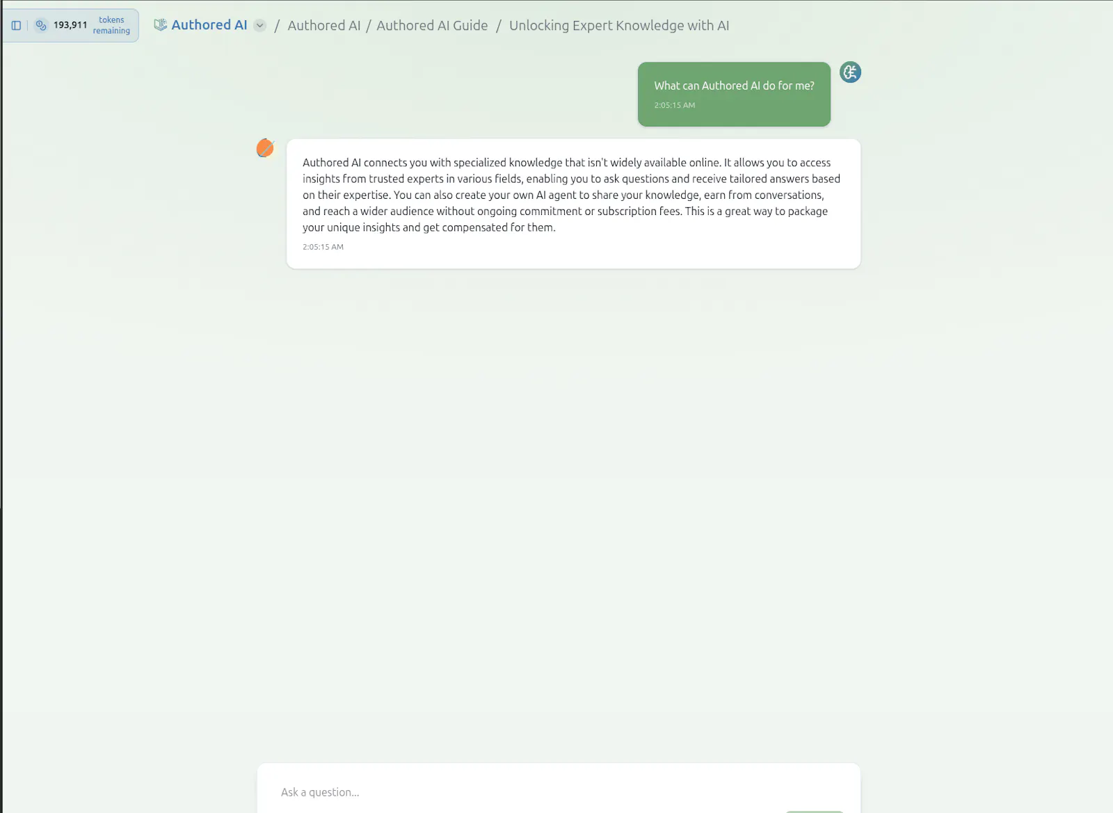 Authored AI screenshot 11