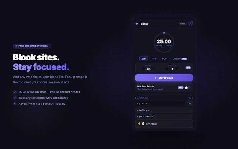 Focusr screenshot 4