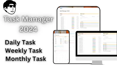 Task Manager Notion Template 2024 gallery image