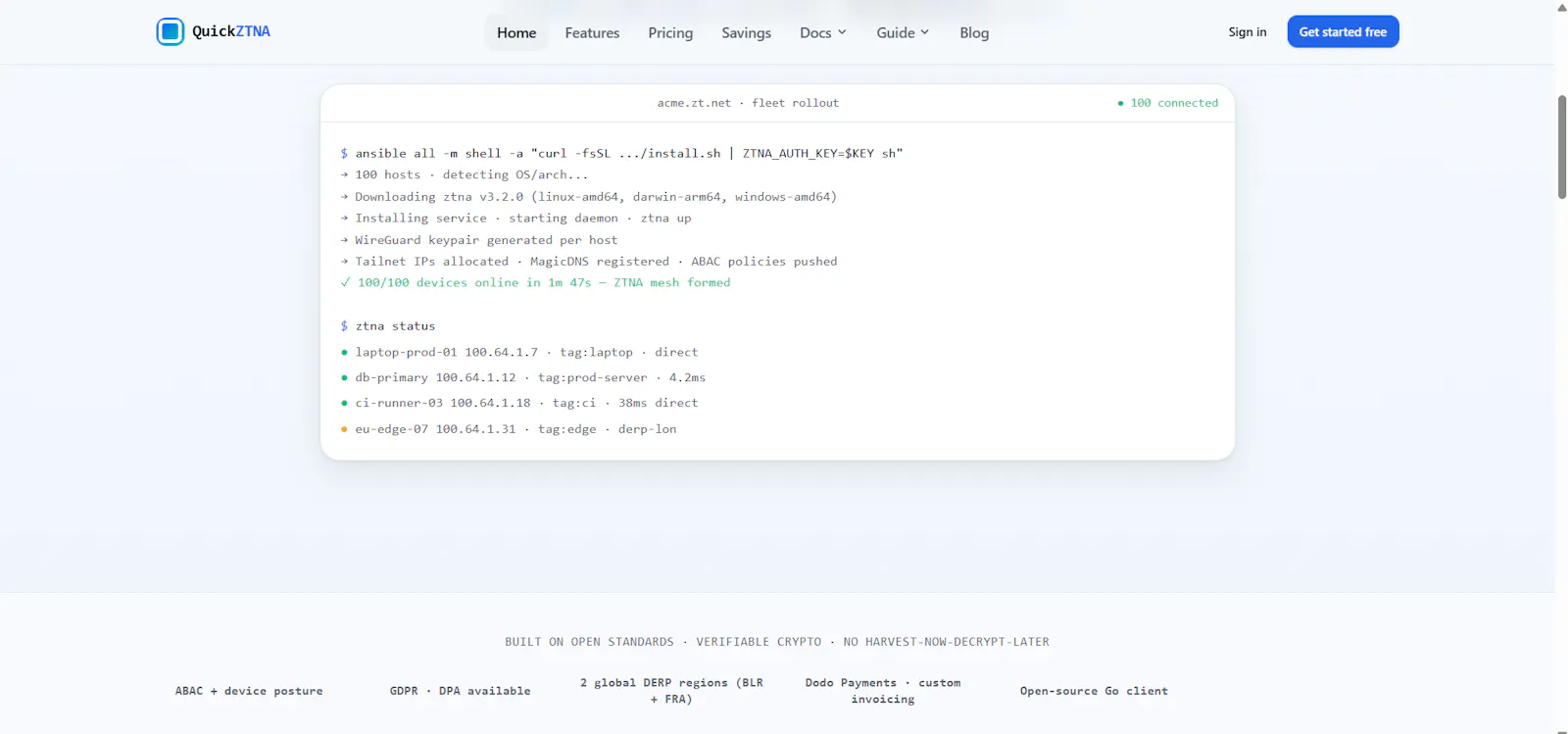 QuickZTNA screenshot 2