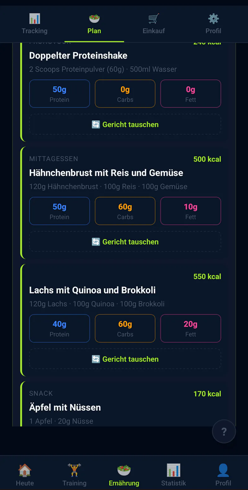 AI Trainer – KI Fitnessplan screenshot 3