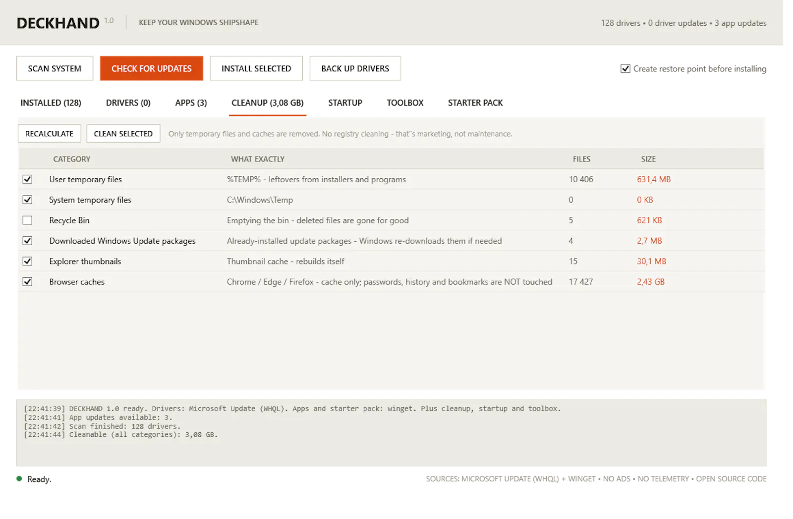 DECKHAND screenshot 1