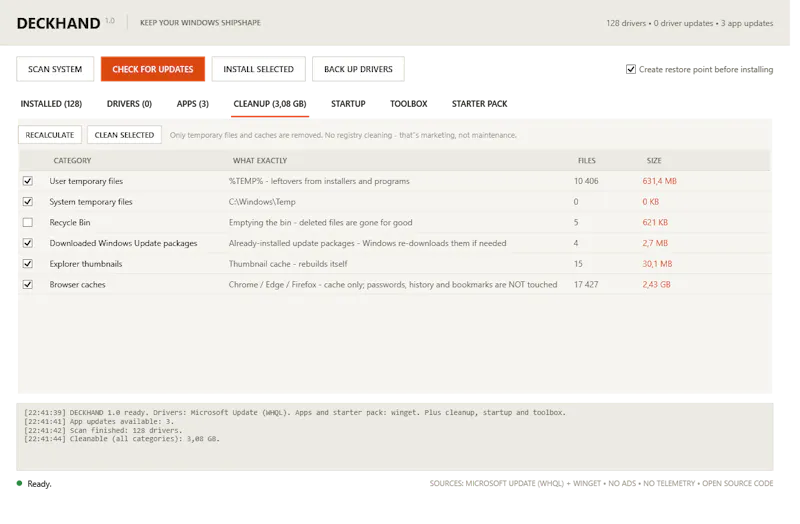 DECKHAND screenshot 1