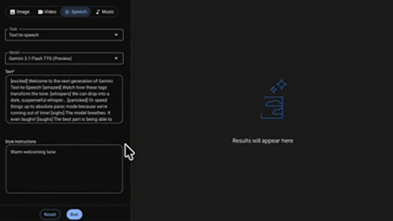 Google Gemini 3.1 Flash TTS screenshot 4