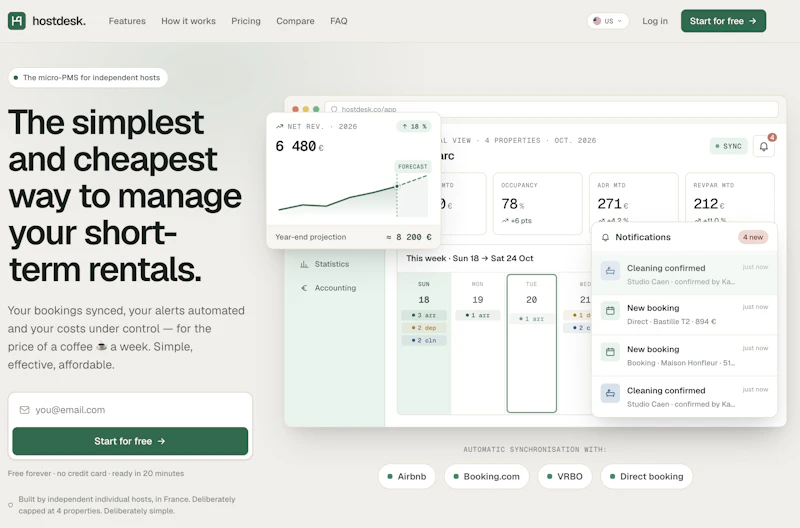 HostDesk.co screenshot 1