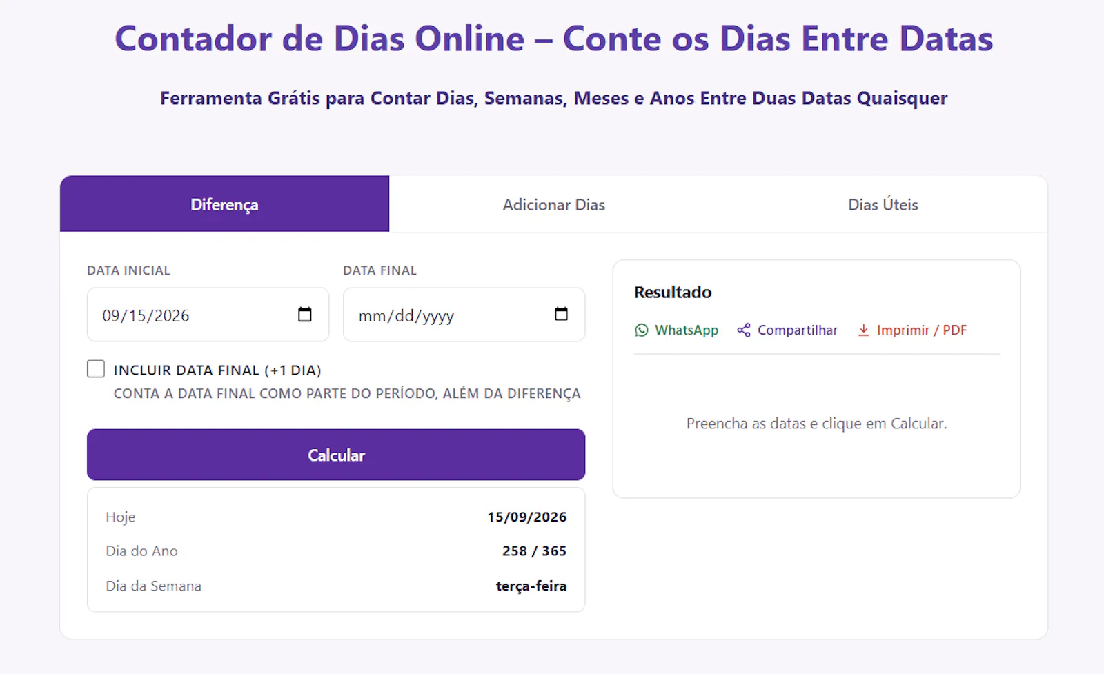 Meu Contador de Dias screenshot 1