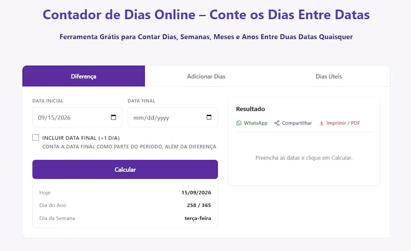 Meu Contador de Dias screenshot 1
