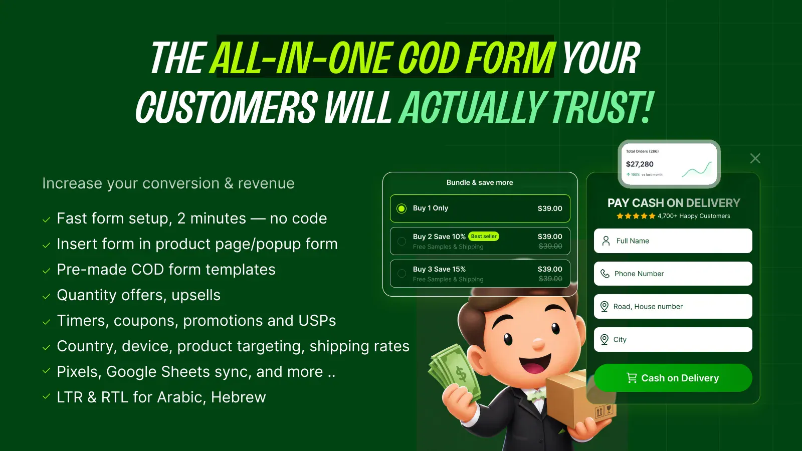 A Better COD form for Shopify! screenshot 2