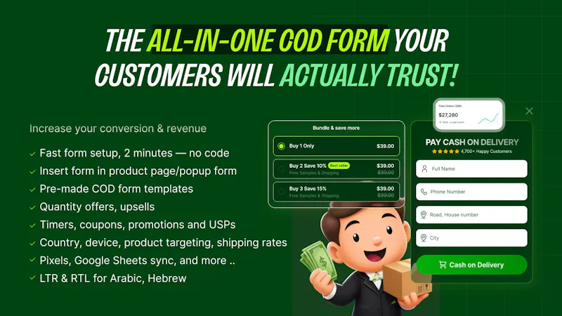 A Better COD form for Shopify! screenshot 2
