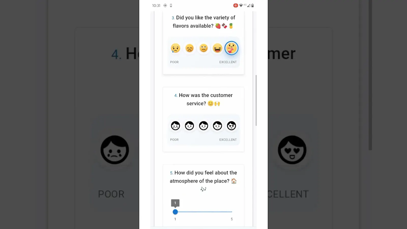 EmojiSurveys screenshot 1 (video preview)