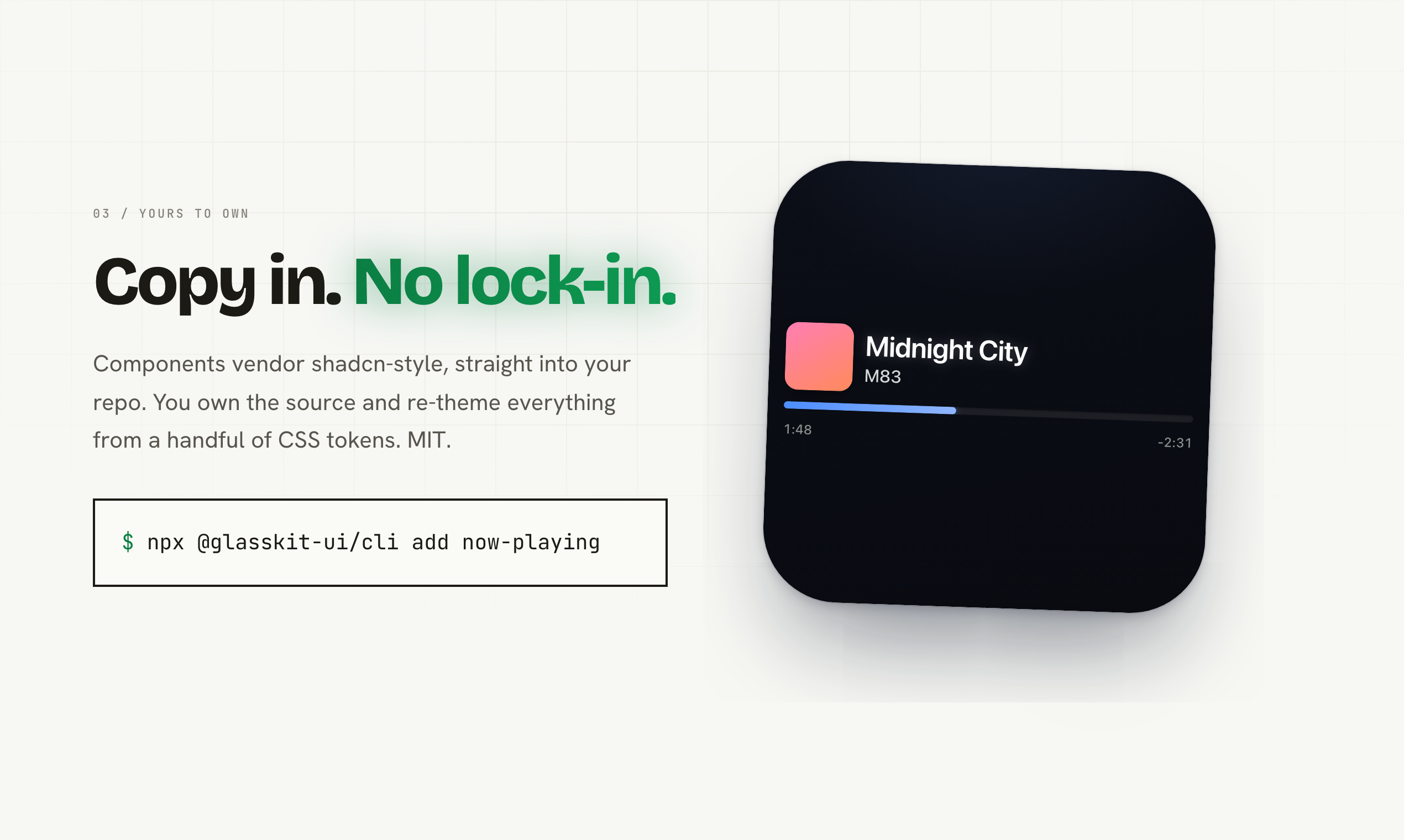 GlassKit UI gallery image