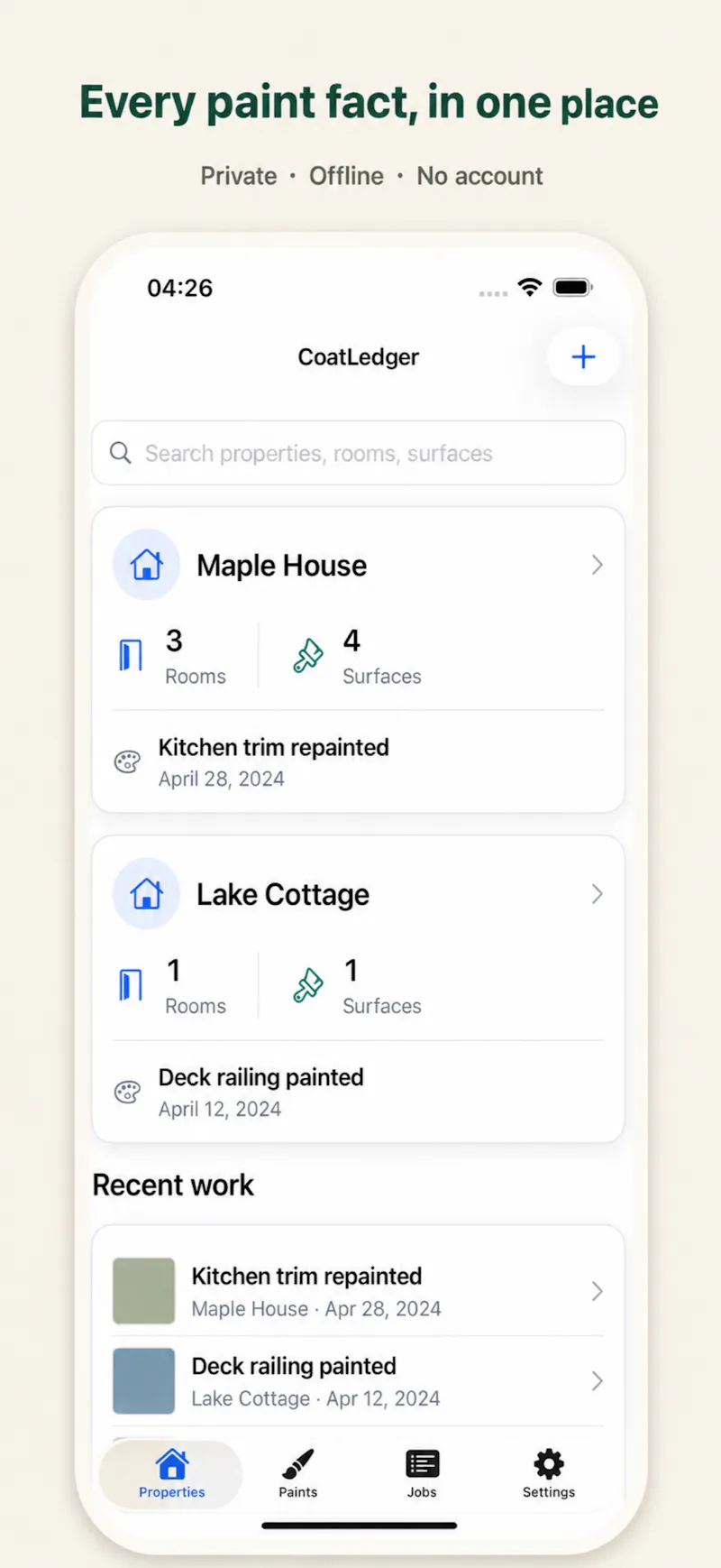 CoatLedger screenshot 1