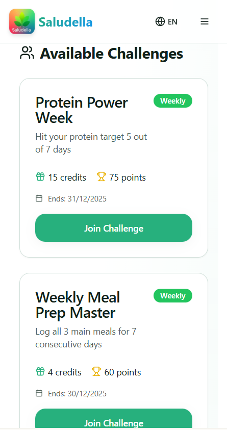 Saludella - Screenshot 2 showing product features and functionality