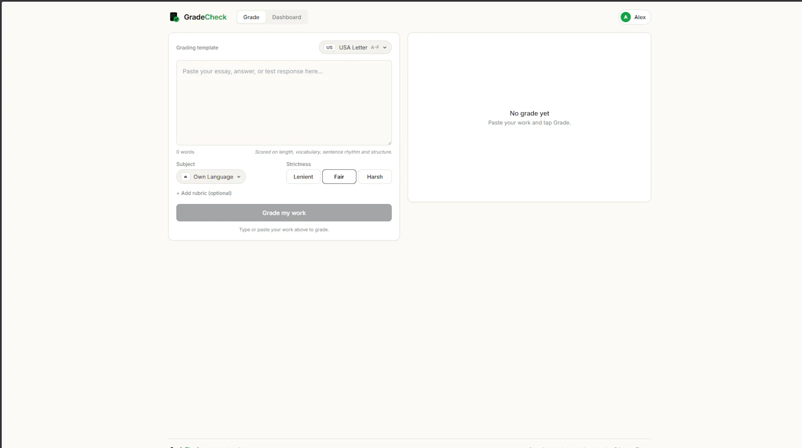 GradeCheck screenshot 1