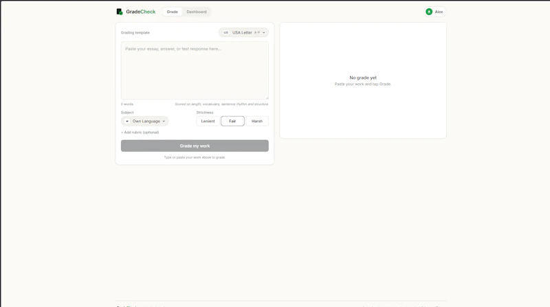 GradeCheck screenshot 1