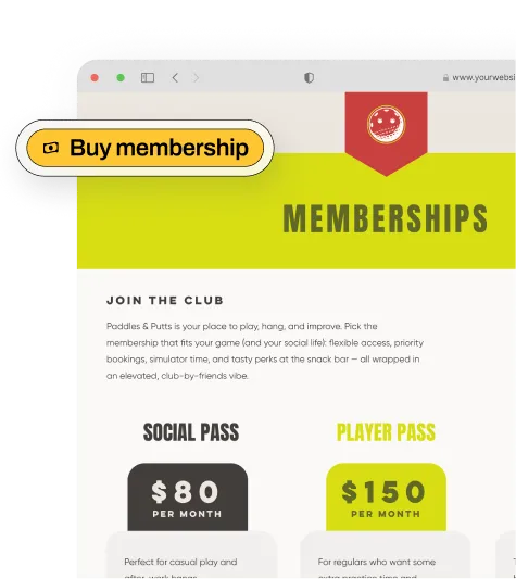 Memberships by AllBooked - Main product screenshot demonstrating key features and user interface