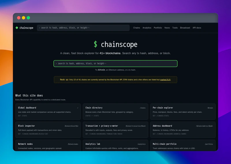 ChainScope screenshot 3