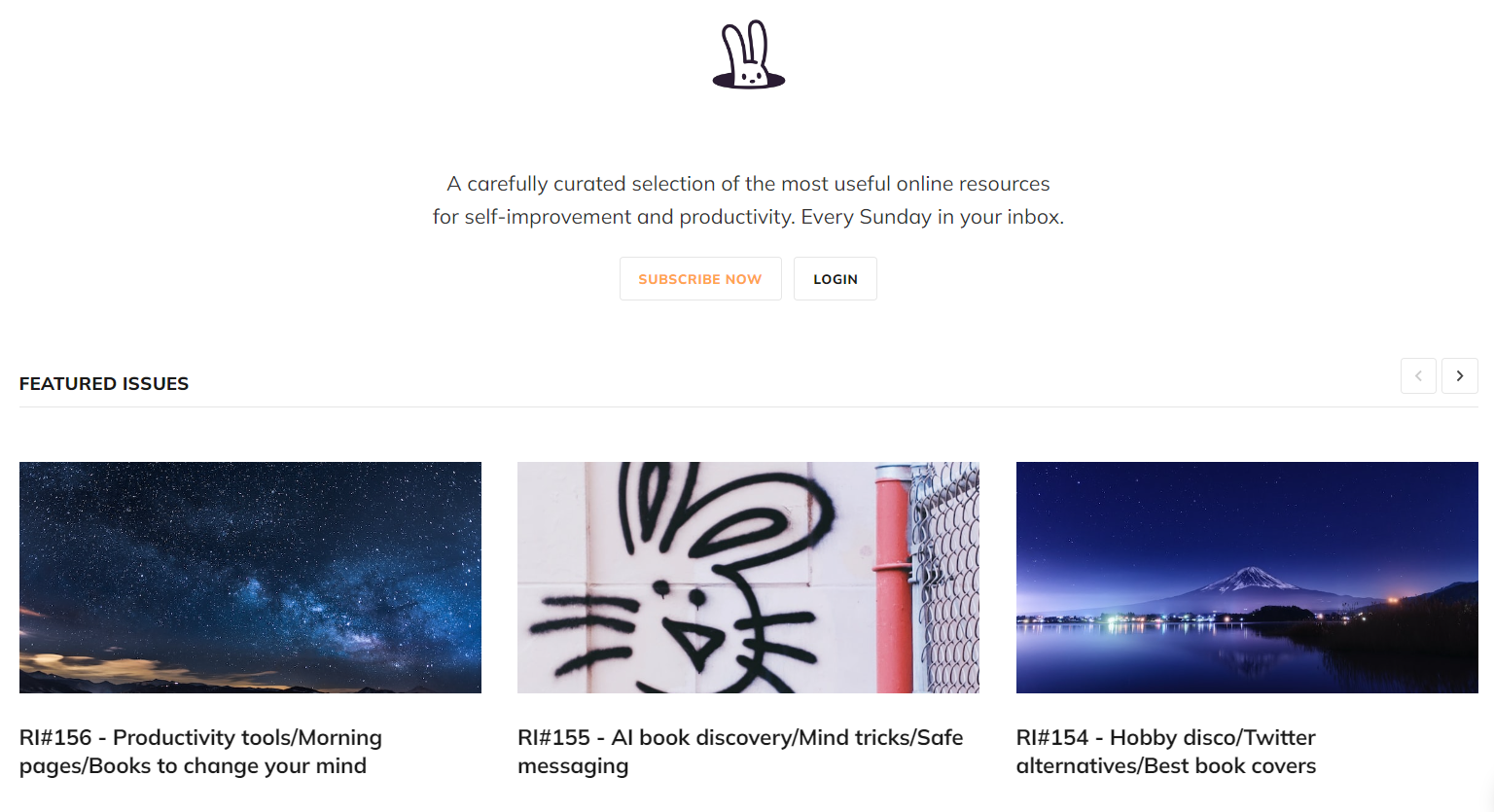 Rabbit Ideas Newsletter gallery image