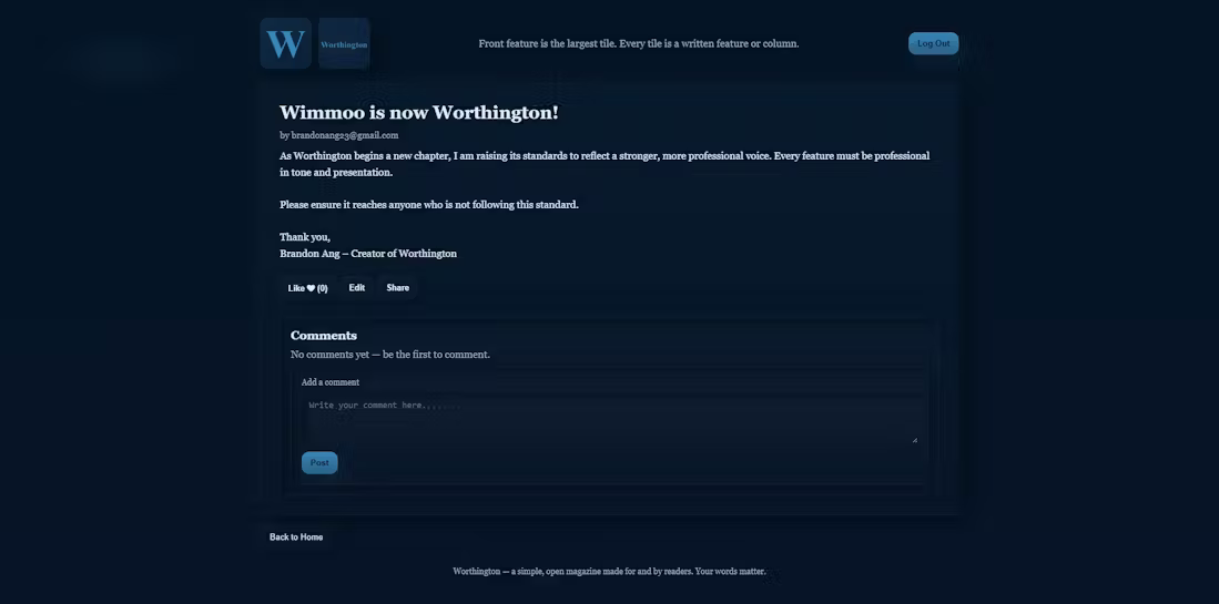Worthington - Screenshot 3 preview