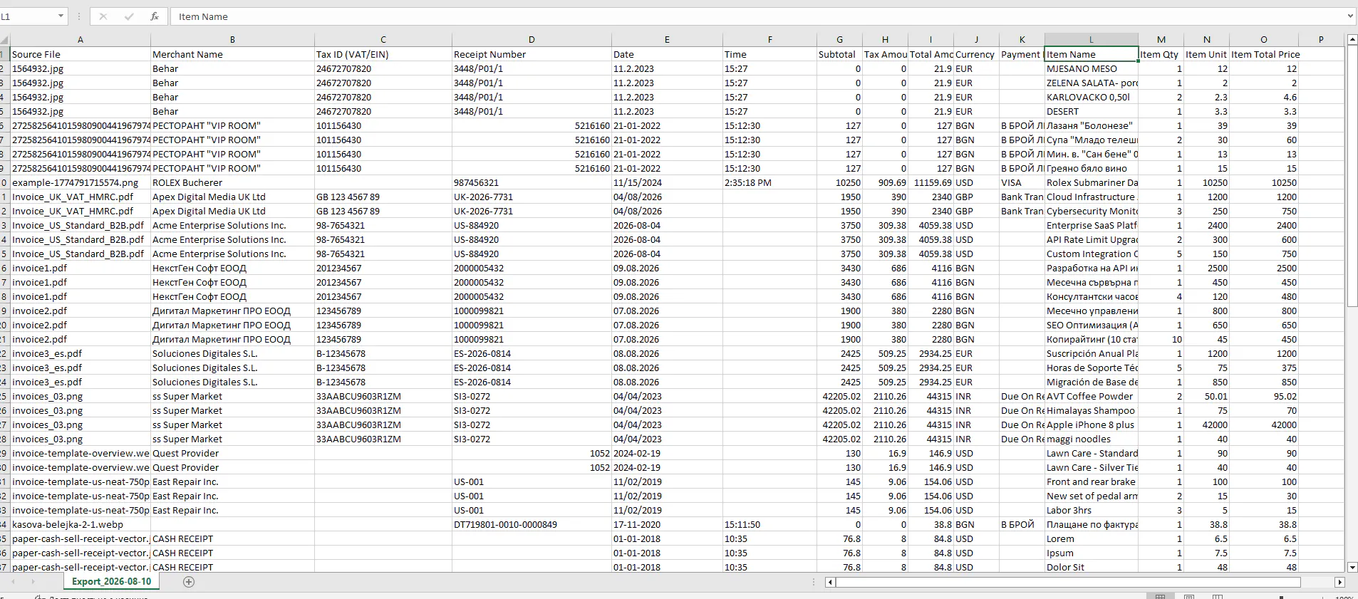ReceiptAI: Invoice to Excel Scanner gallery image