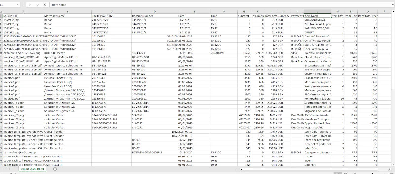ReceiptAI: Invoice to Excel Scanner screenshot 5