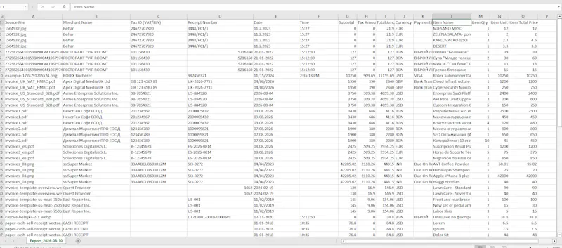 ReceiptAI: Invoice to Excel Scanner screenshot 5