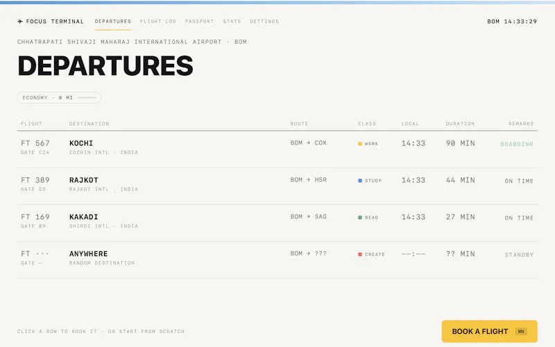 Focus Terminal screenshot 2