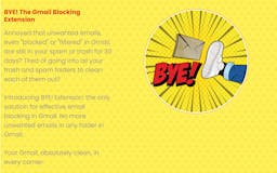 BYE! The Gmail Blocking Extension media 1