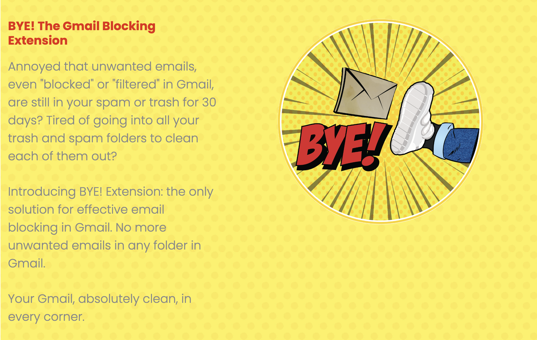 ¡ADIÓS!La extensión de bloqueo de Gmail - La extensión de bloqueo de Gmail más potente y asequible media 1