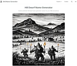 DnD Name Generator gallery image