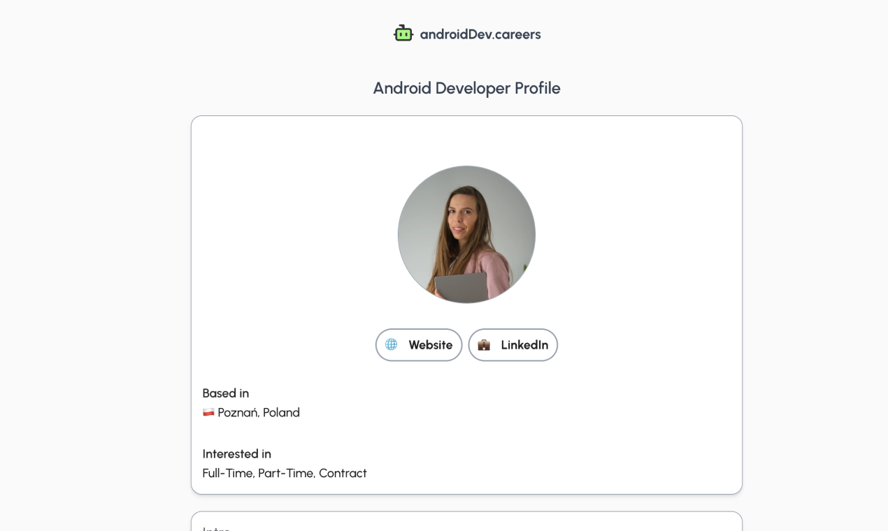 Mídia 4 de androidDev.careers - Conselho de emprego para desenvolvedores do Android