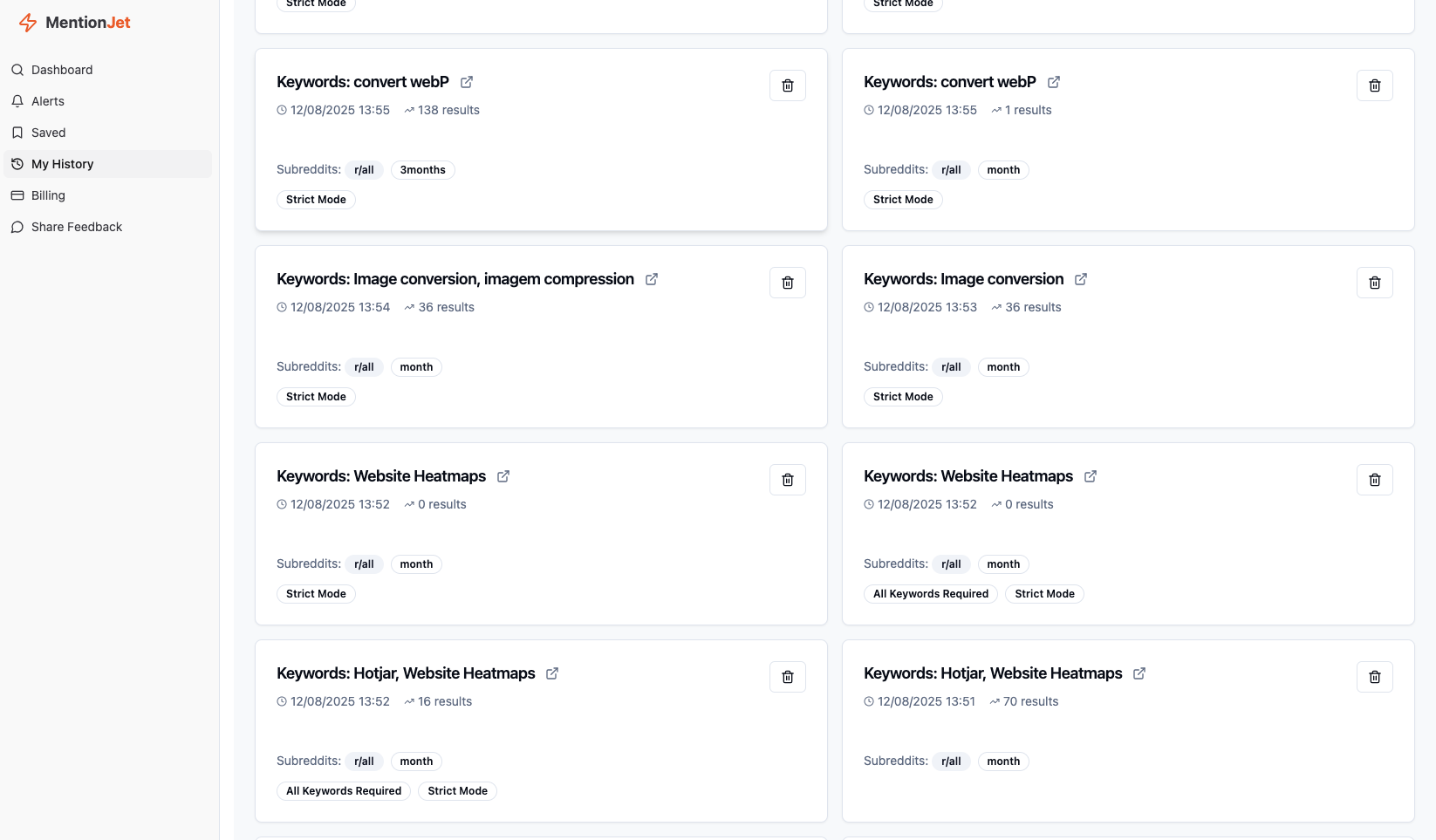 MentionJet: Reddit Mention Alerts gallery image