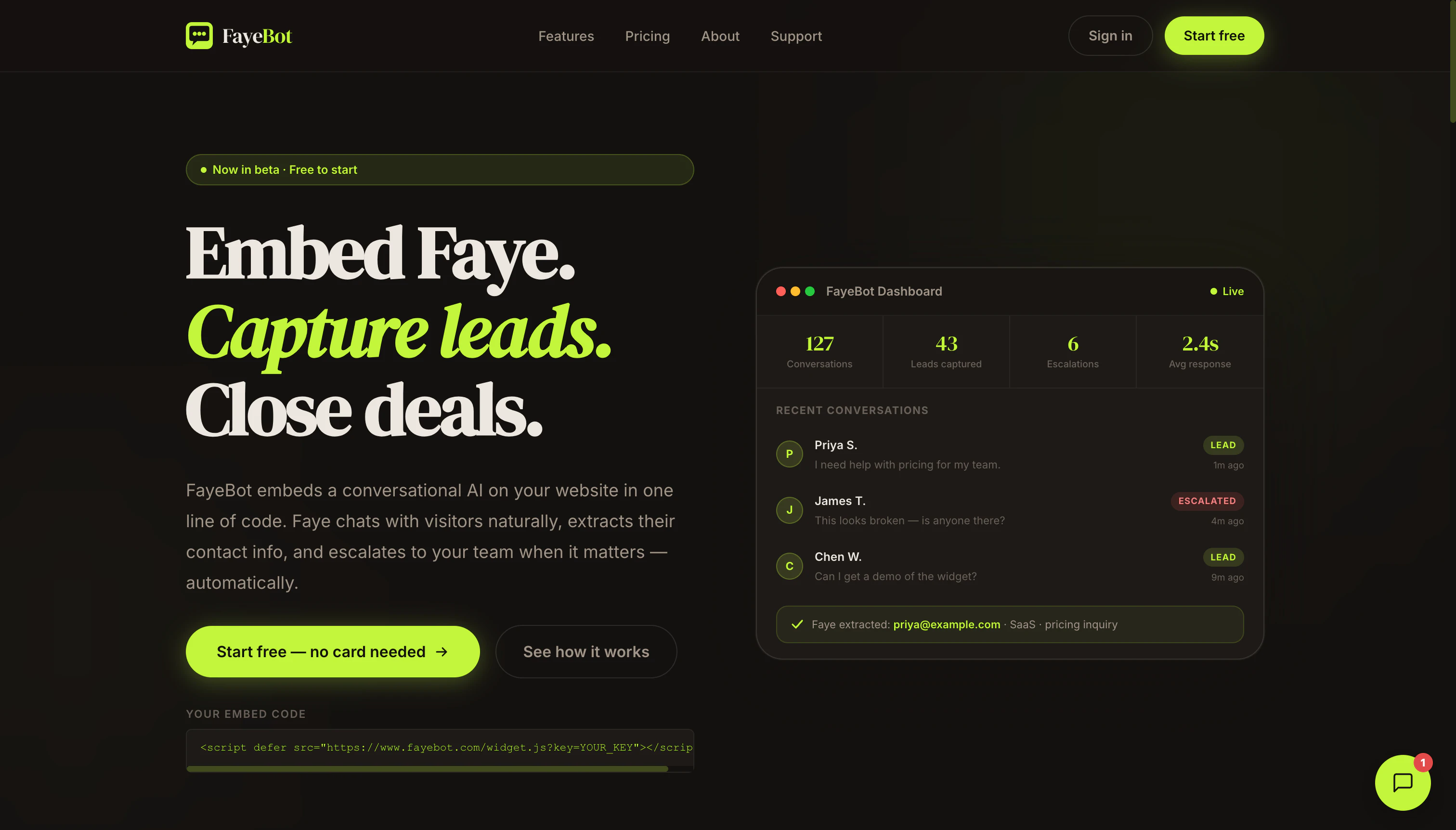FayeBot 截图 2