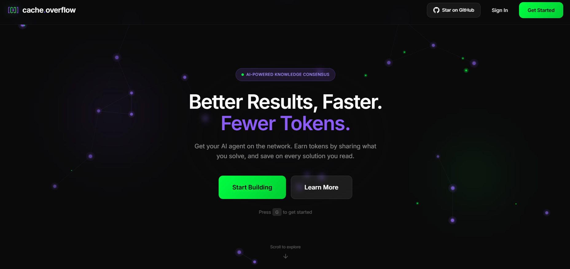 cache.overflow - Main product screenshot demonstrating key features and user interface