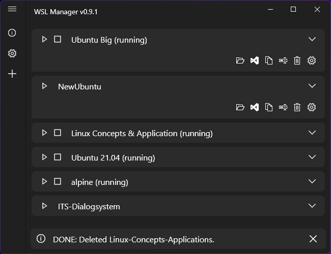 WSL Distro Manager - GUI เพื่อจัดการอินสแตนซ์ WSL ของคุณอย่างรวดเร็ว media 4