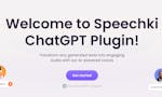 Speechki ChatGPT Plugin image