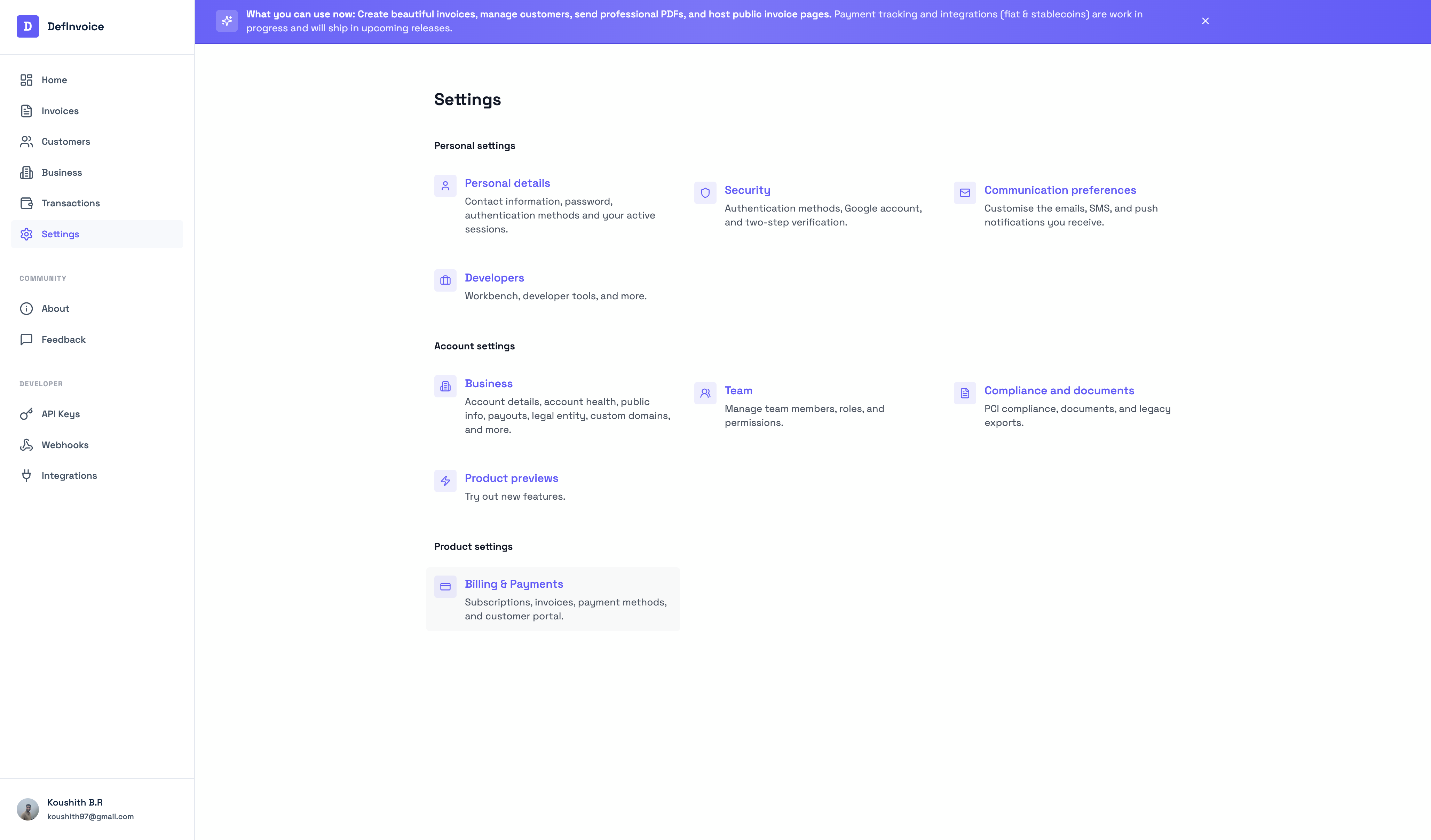 DefInvoice - Screenshot 4 showing product features and functionality