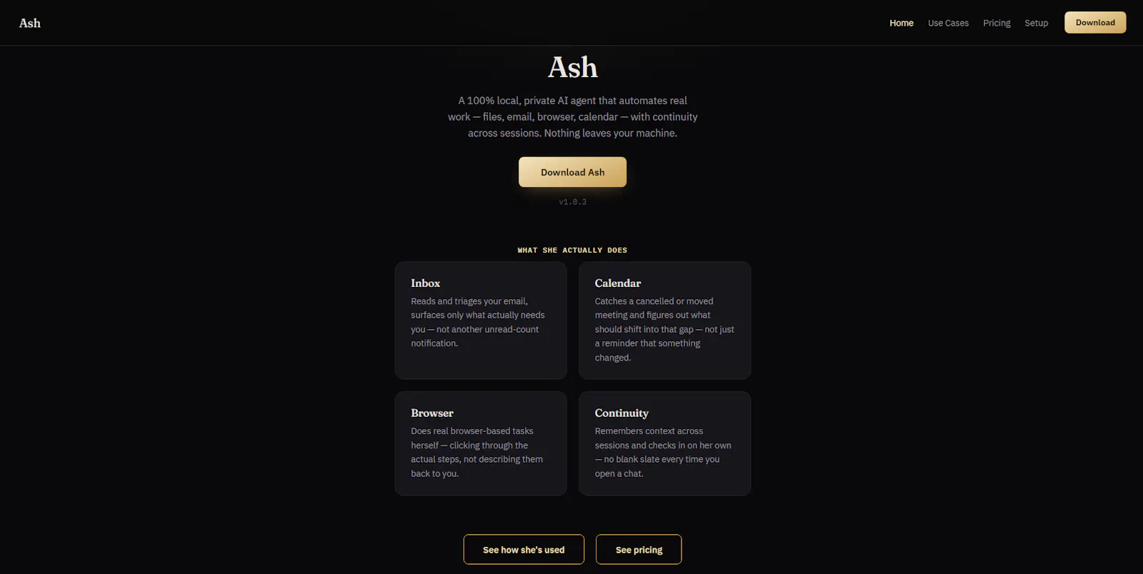 Ash screenshot 1
