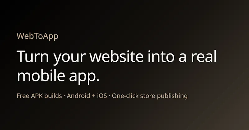 WebToApp screenshot 1