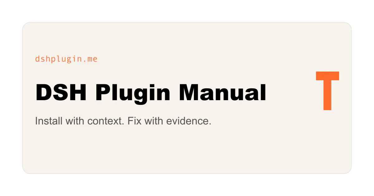 DSH Plugin Manual gallery image