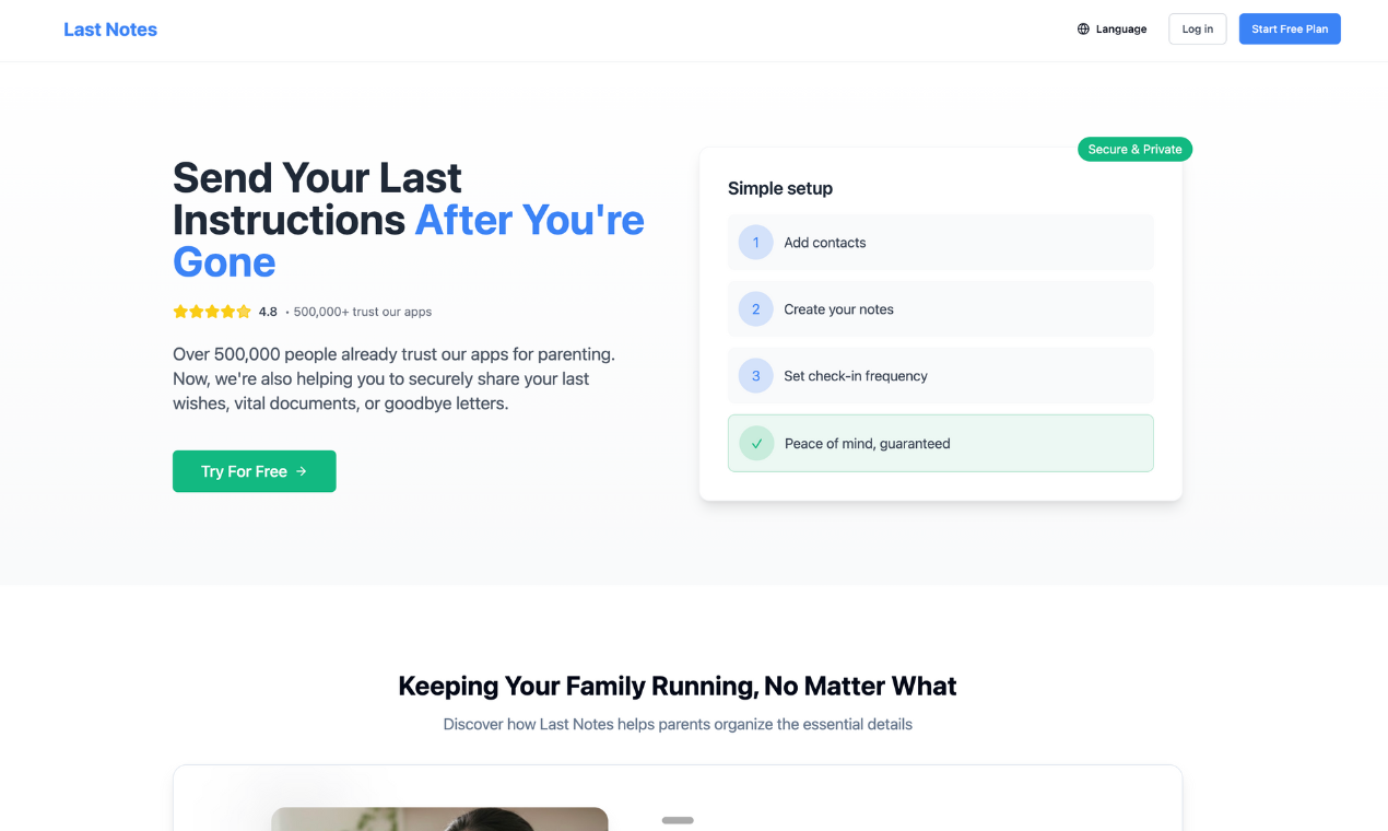 Last Notes - Product Hunt launch logo