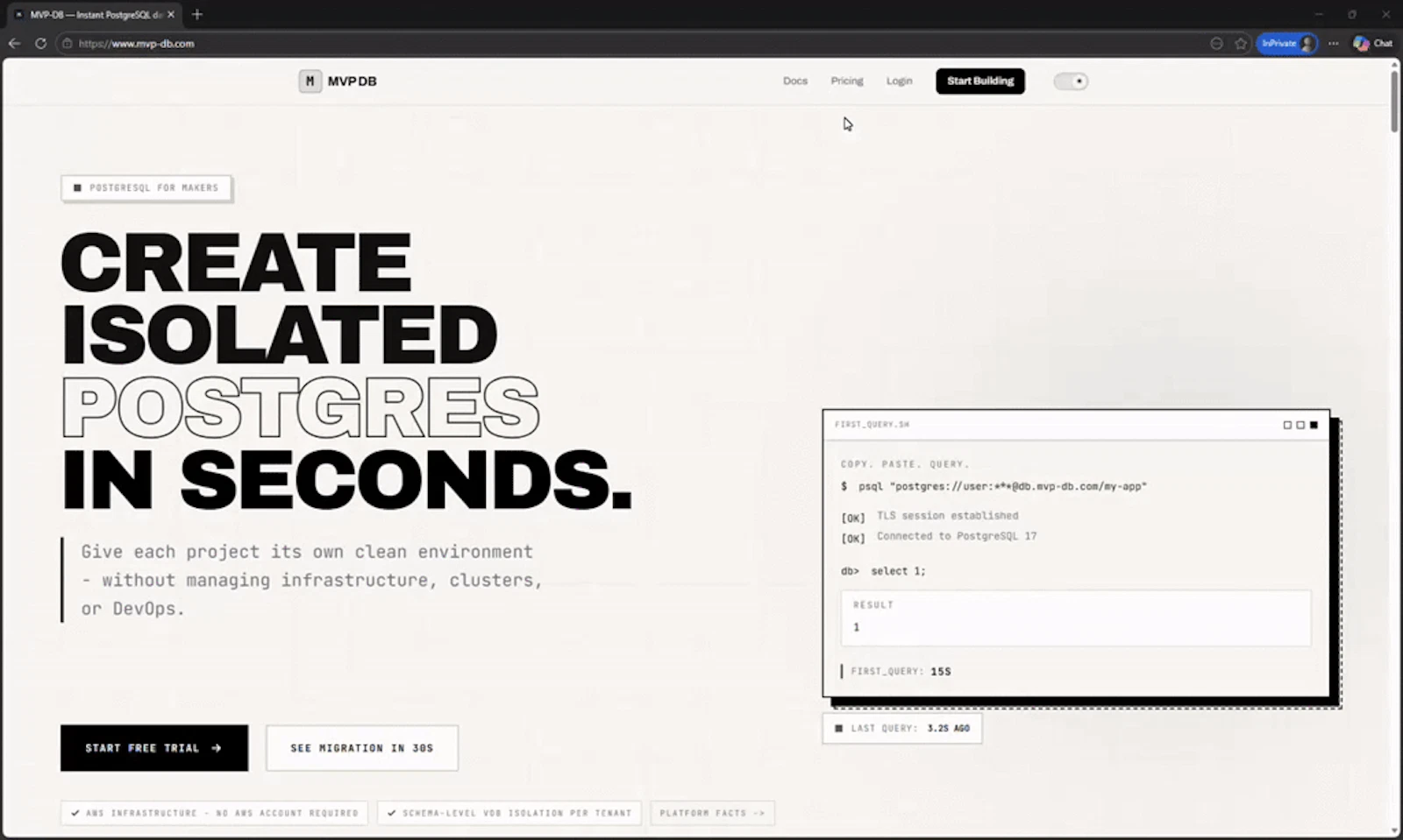 MVP DB screenshot 1 (video preview)