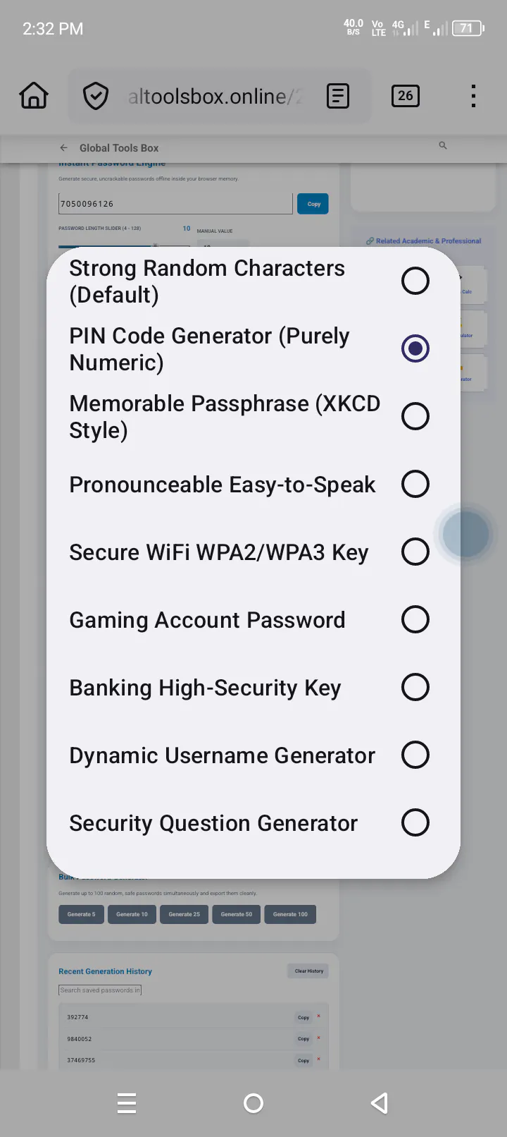 Free password generator, PIN creator  gallery image