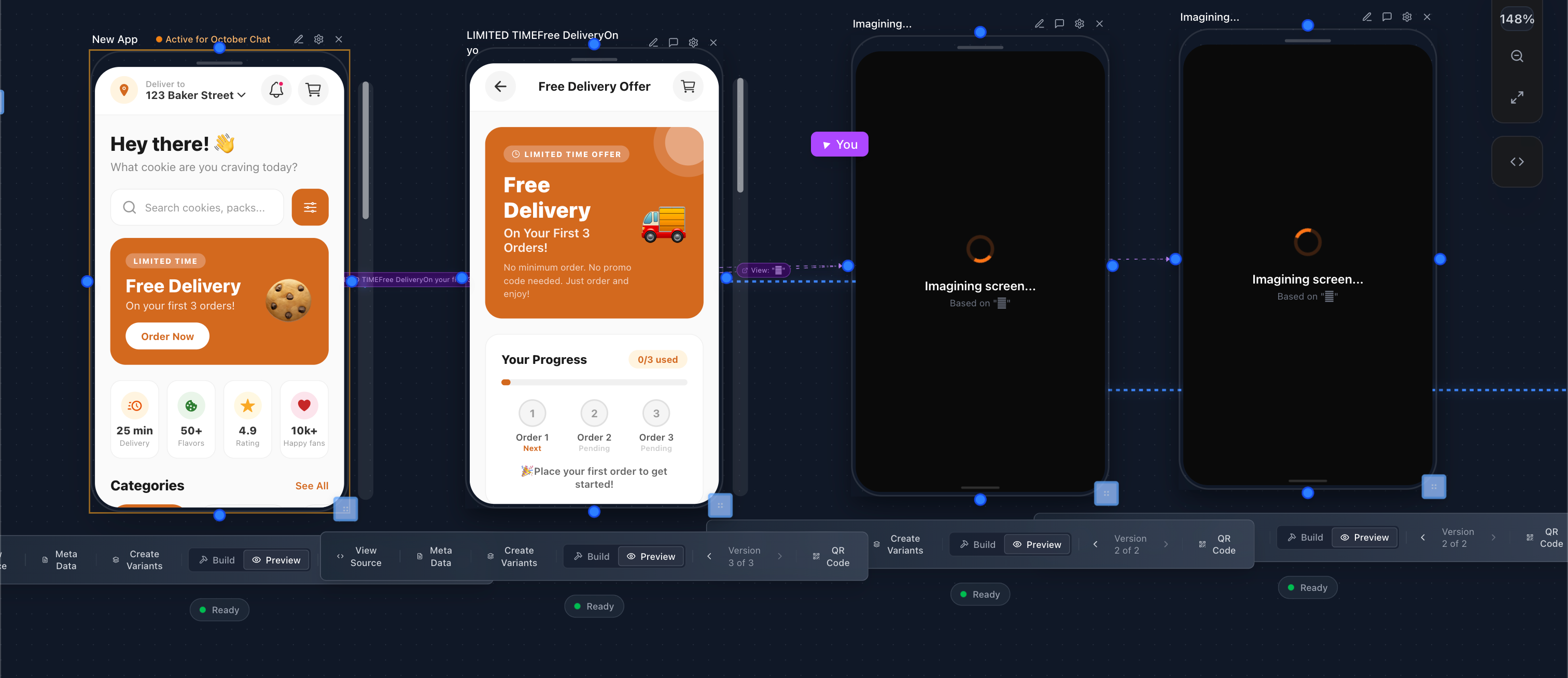 October - vibe code app experiments gallery image