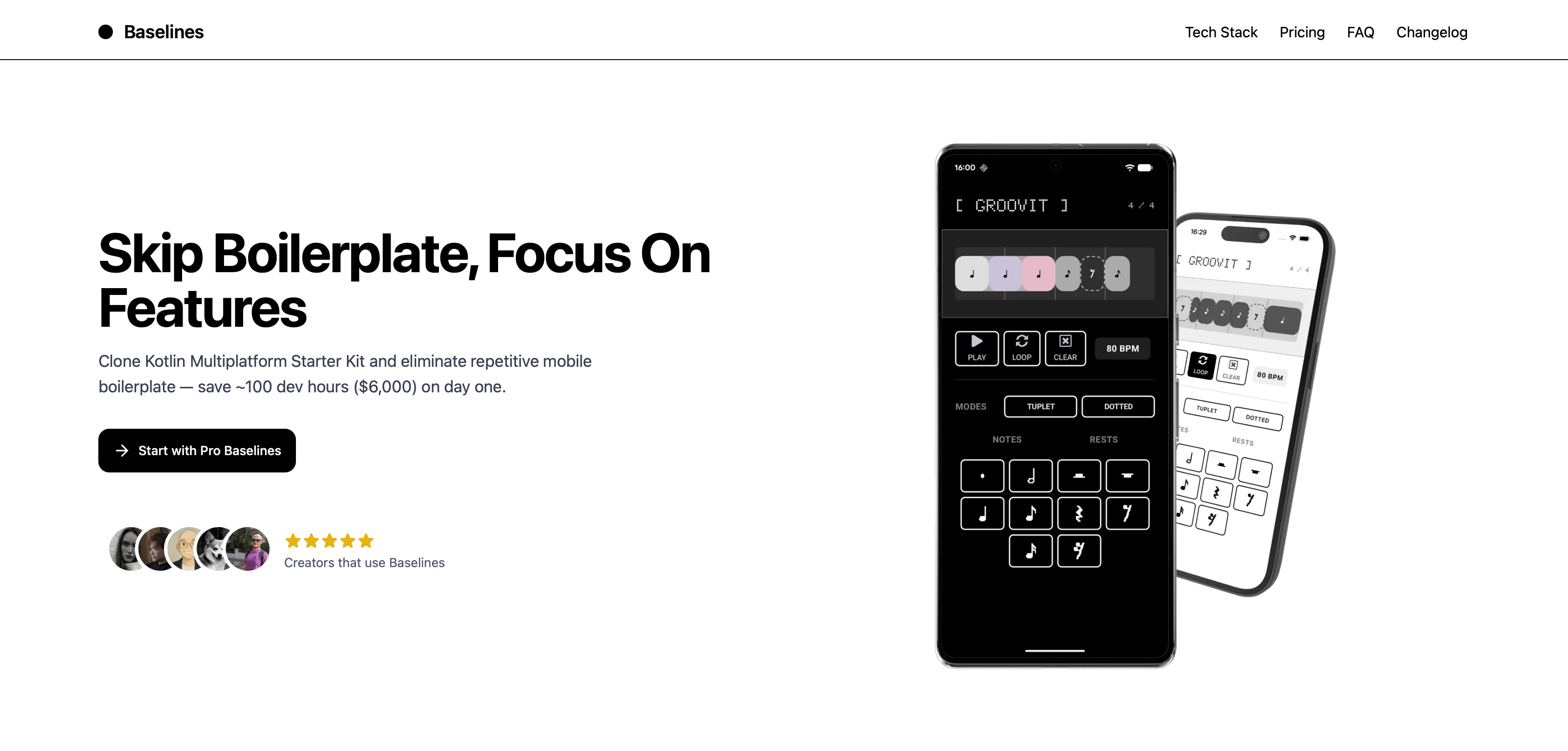 KMP Baselines - Main product screenshot demonstrating key features and user interface