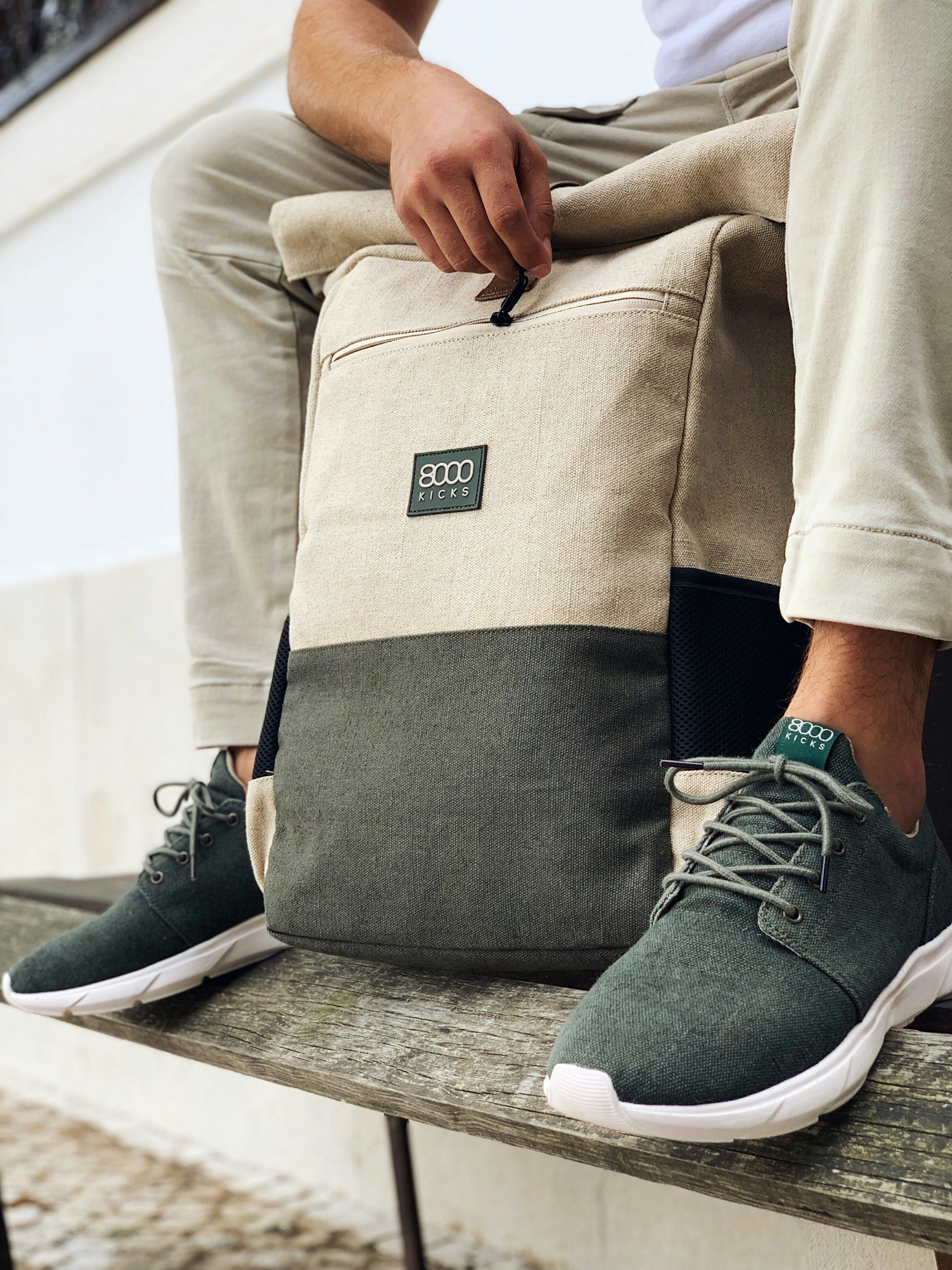8000Kicks hemp backpack - Introducing the world's 1st waterproof hemp backpack 💦🍁🧳 media 9